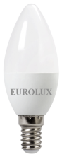 Лампа светодиодная EUROLUX LL-E-C37-5W-230-4K-E14