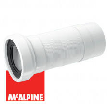Гофра для унитаза с гладким окончанием (L330-850мм) McAlpine WC-F33P-RU
